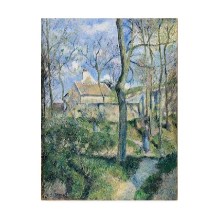 Pissarro 'The Path To Les Pouilleux' Canvas Art,24x32